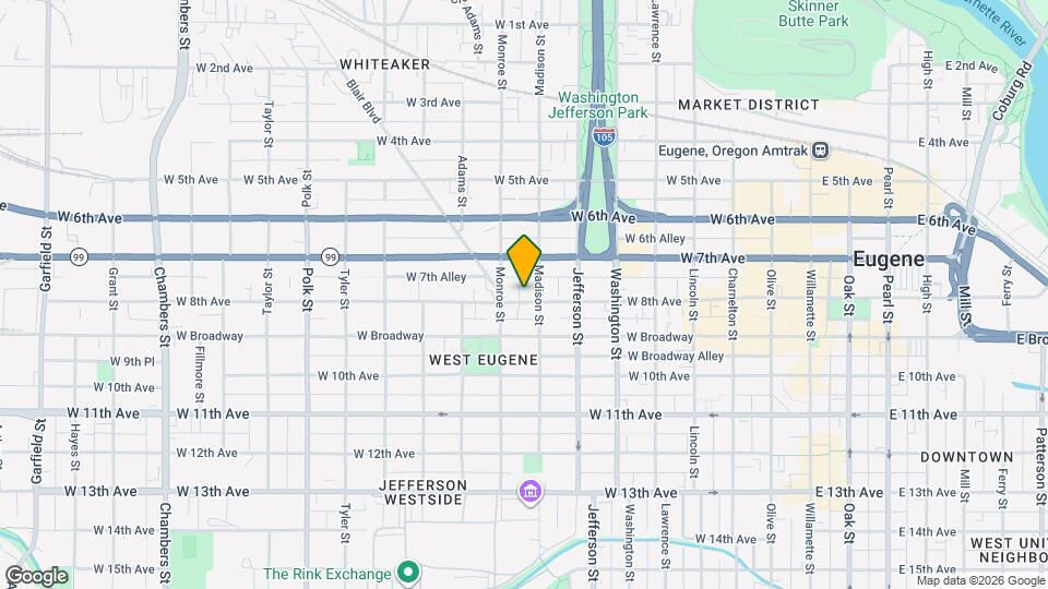 731 W 8th Ave Map and Location Details