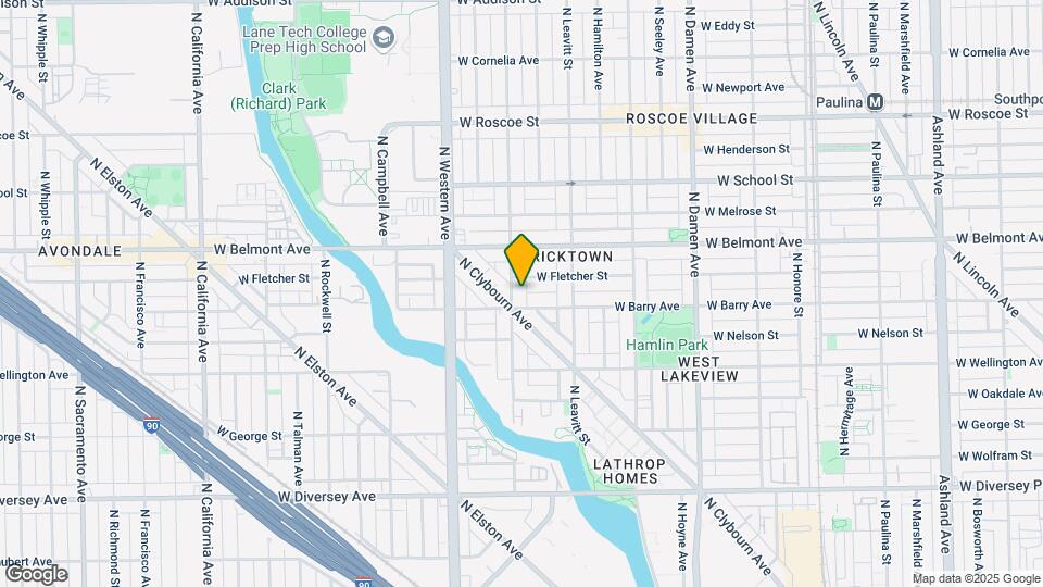 3111 N Oakley Ave Map and Location Details