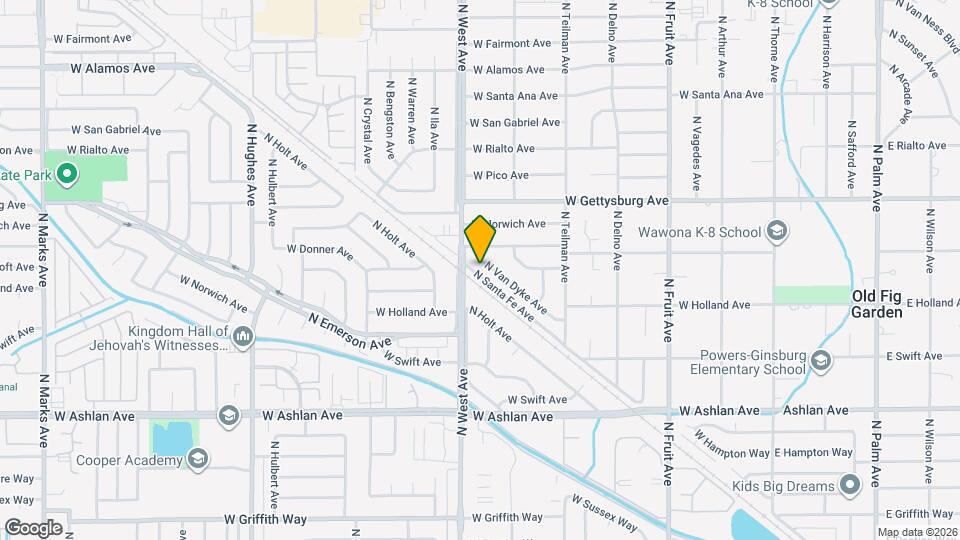 4467 N Van Dyke Ave Map and Location Details