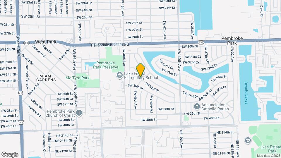 4600 SW 33rd Dr Map and Location Details