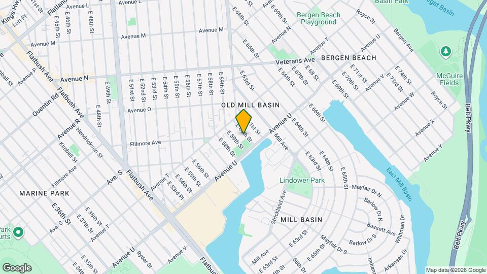 2052 E 60th St, Unit Unit #1 Map and Location Details