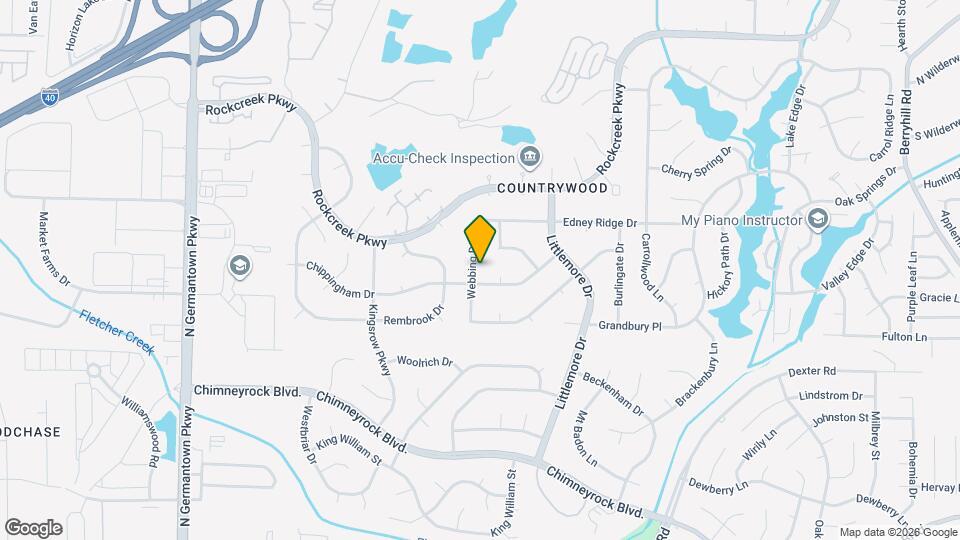 2224 Webbing Dr Map and Location Details