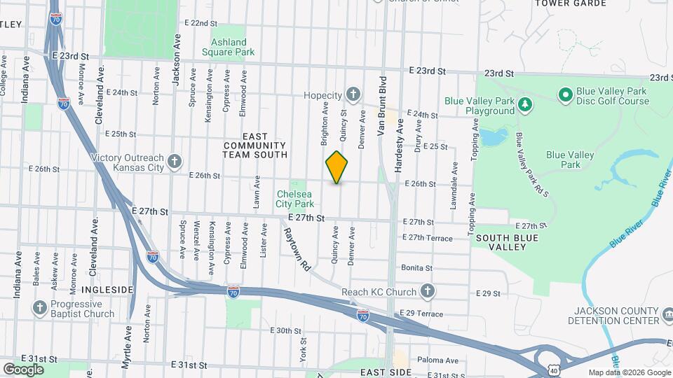 2610 Quincy Ave Map and Location Details