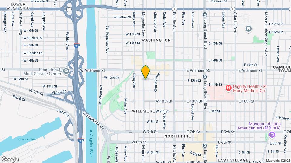 1160 Magnolia Ave Map and Location Details