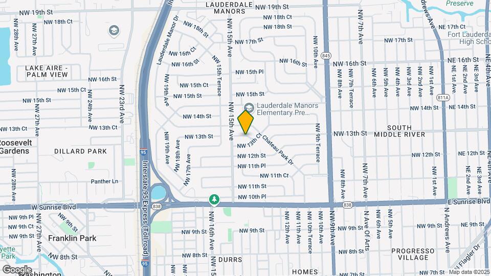 1400 NW 13th Pl-Unit -1 Map and Location Details