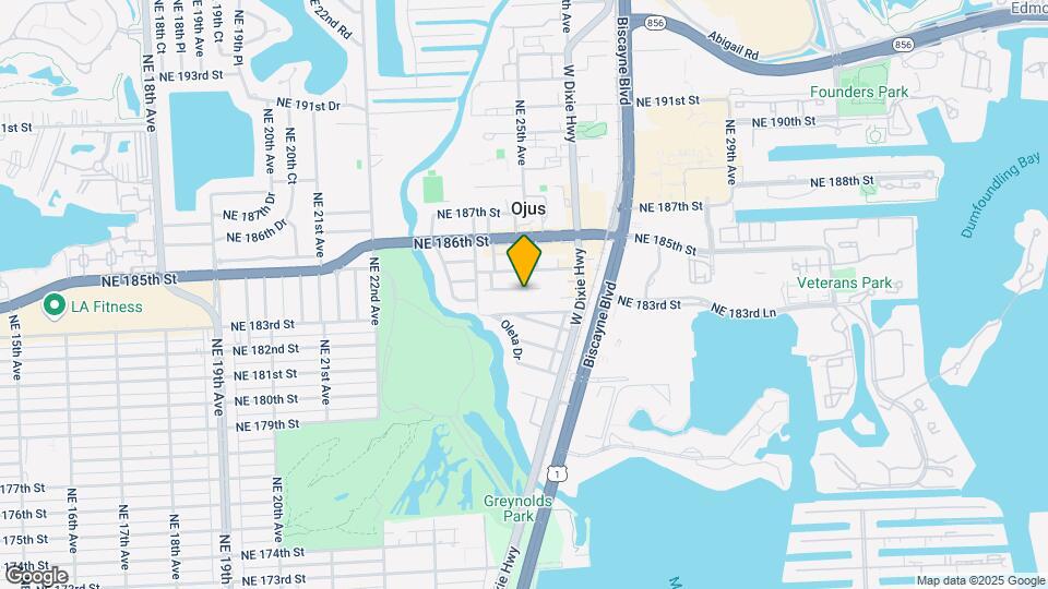 2490 NE 184th St, Unit 2490 Map and Location Details