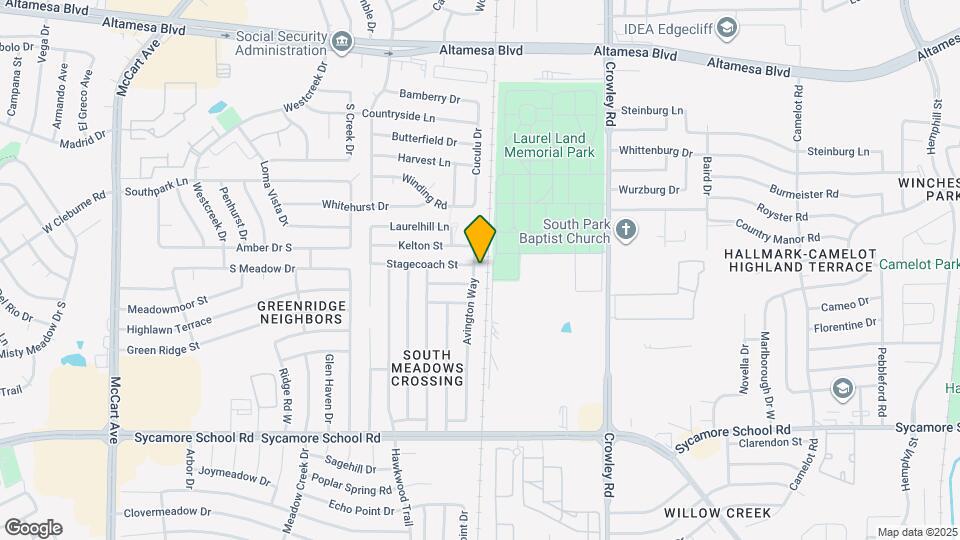 7001 Avington Way Map and Location Details