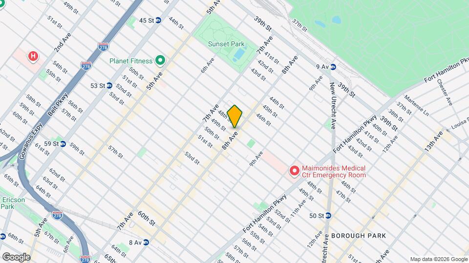 8 AVENUE, Unit 1R Map and Location Details