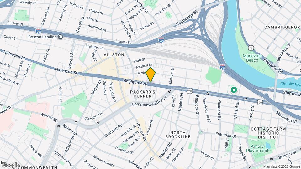 40 Brighton Ave Map and Location Details