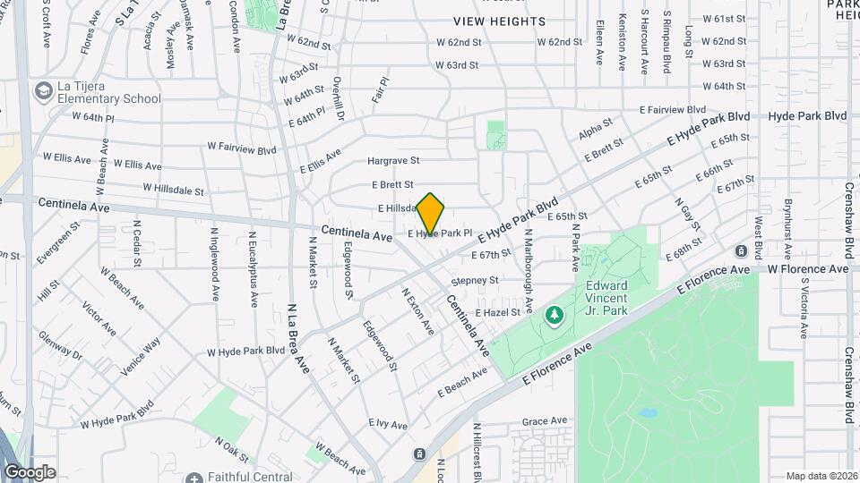 540 E Hyde Park Pl Mapa y Detalles de la Ubicación