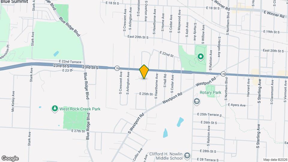 2406 S Overton Ave Map and Location Details