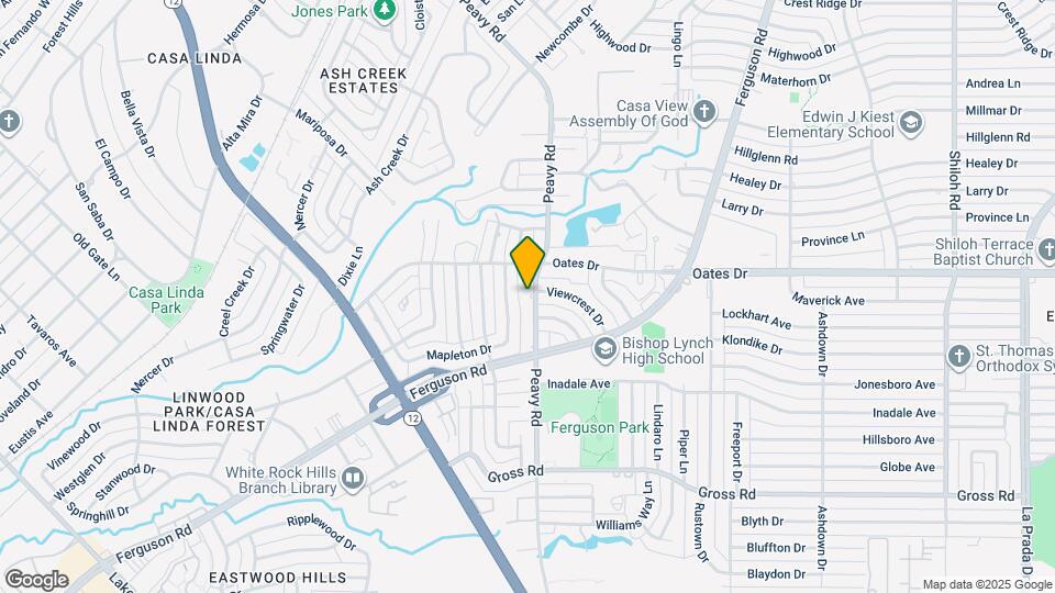 2631 Peavy Rd Map and Location Details