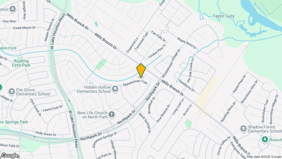 5102 Dobbin Springs Ln Map and Location Details