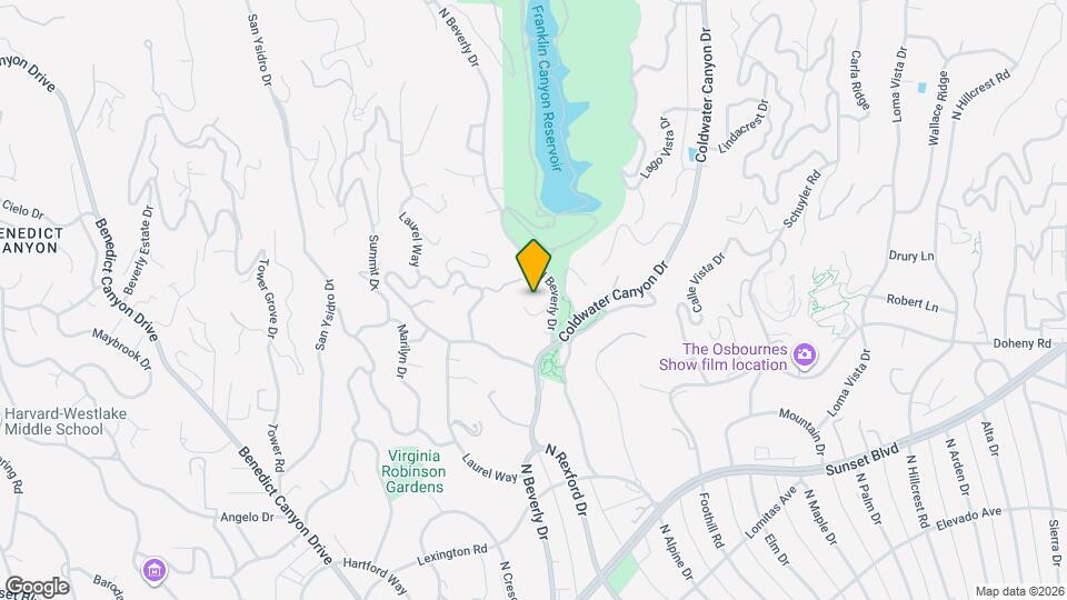 1121 N Beverly Dr Map and Location Details