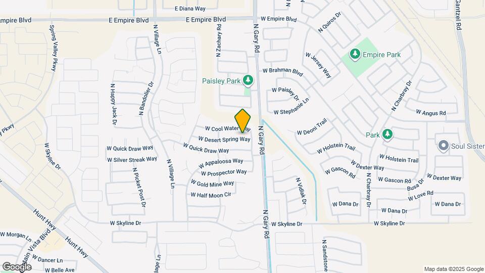 1642 W Desert Spring Way Map and Location Details