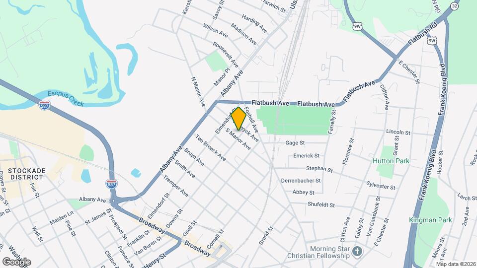 207 Downs St, Unit Apt 1 Map and Location Details