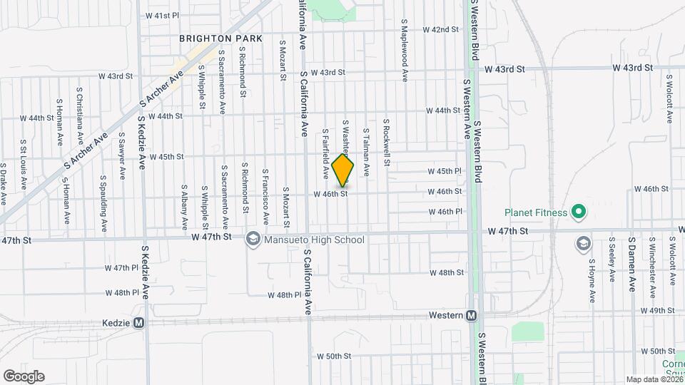 4554 S Washtenaw Ave. Map and Location Details