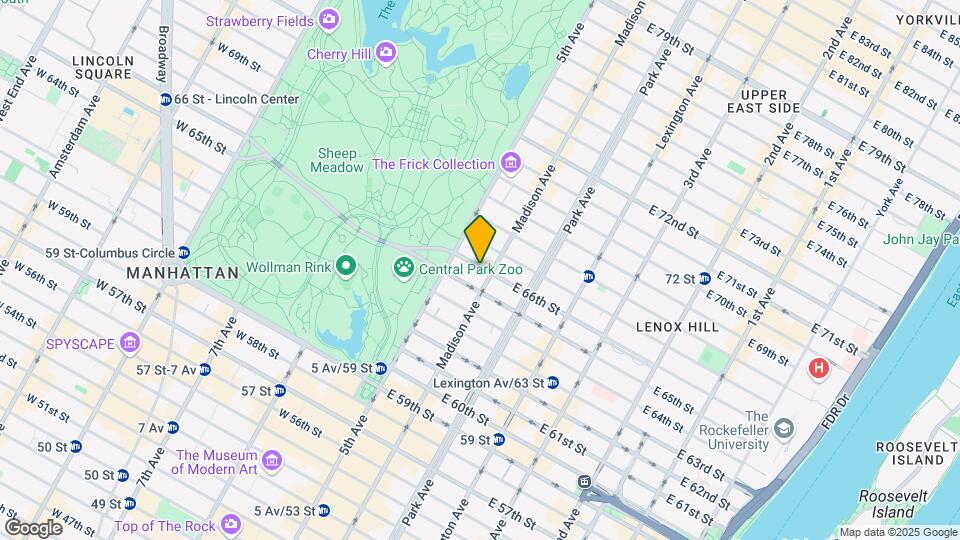 301 E 66th St Map and Location Details