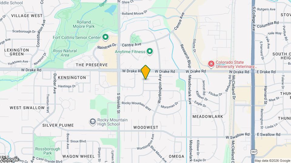 836 Winchester Dr Map and Location Details