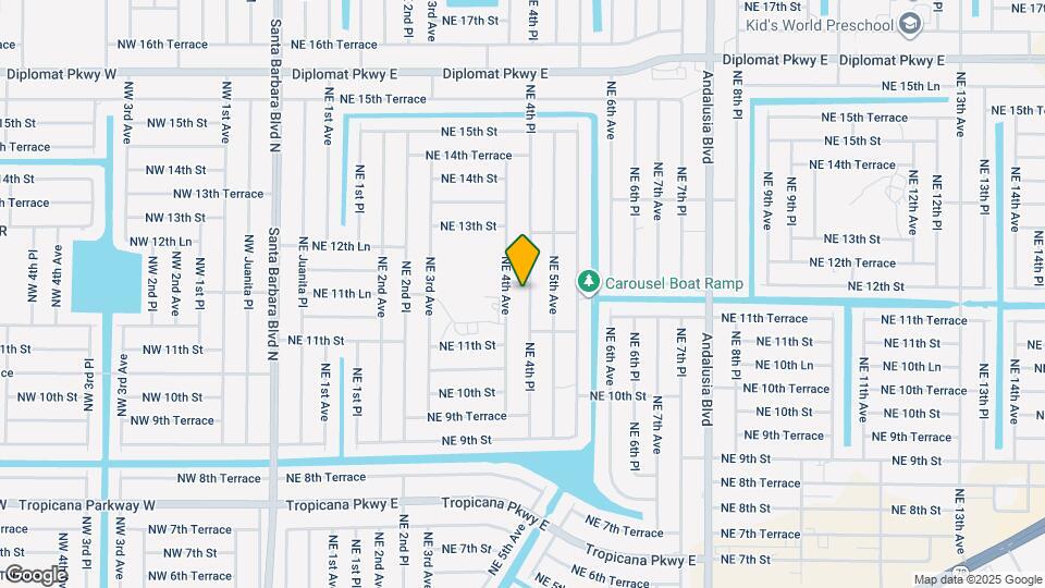 1134 NE 4th Pl Map and Location Details