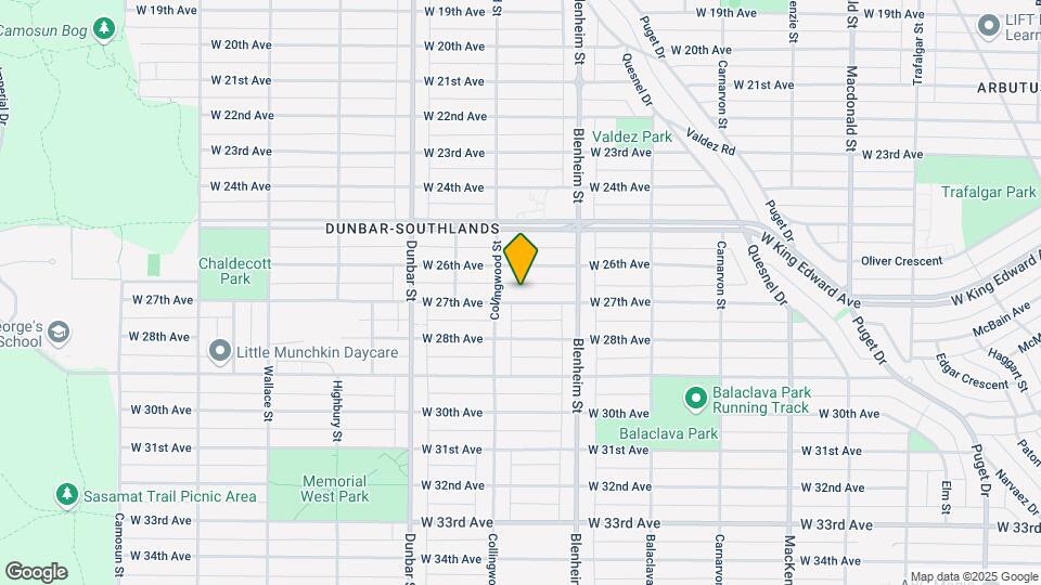 3439 W 27th Ave Map and Location Details