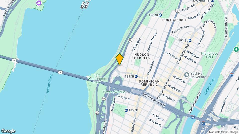 1380 Riverside Drive Map and Location Details