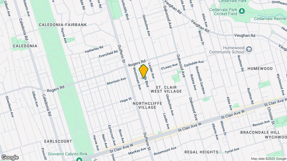 342 Northcliffe Blvd Map and Location Details