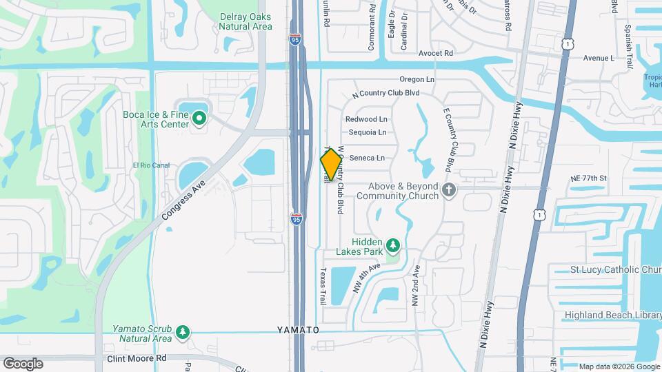 7580 Texas Trail Map and Location Details