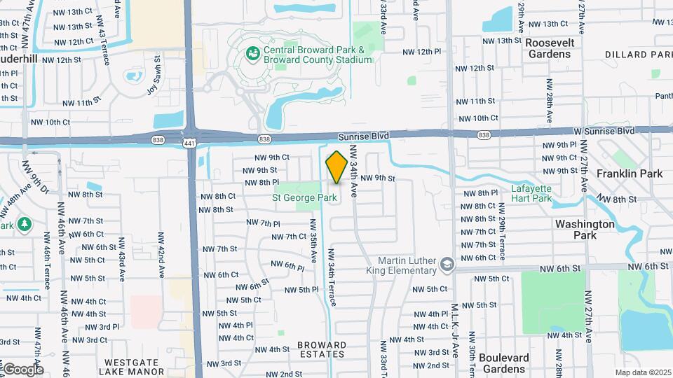 871 NW 34th Way Map and Location Details