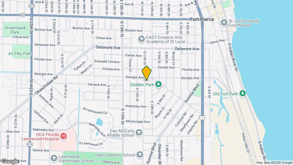 808 S 11th St Map and Location Details