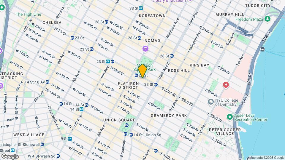 18 E 23rd St Map and Location Details
