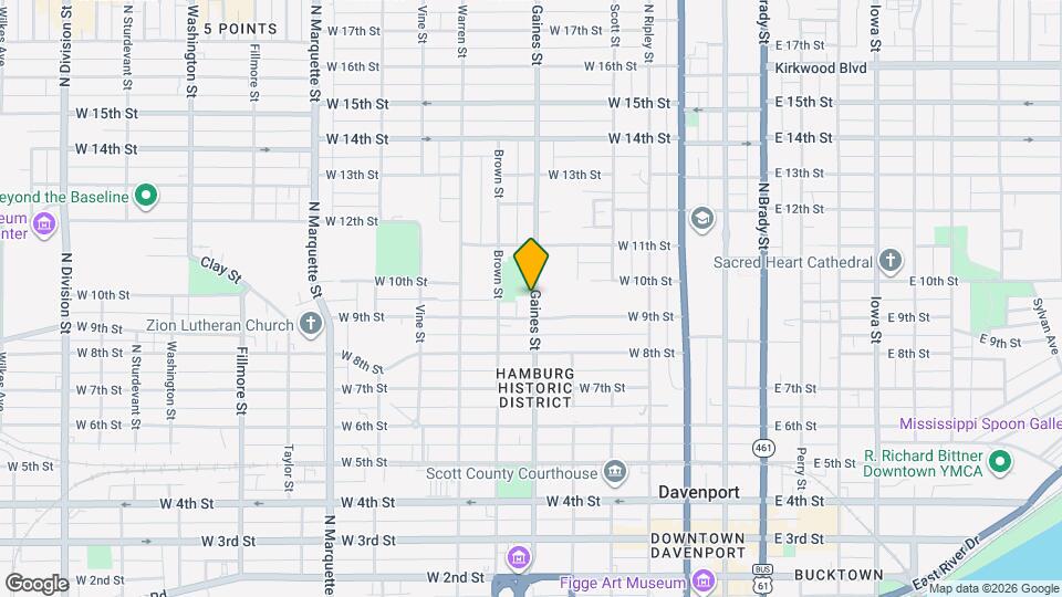 916 Gaines St Map and Location Details