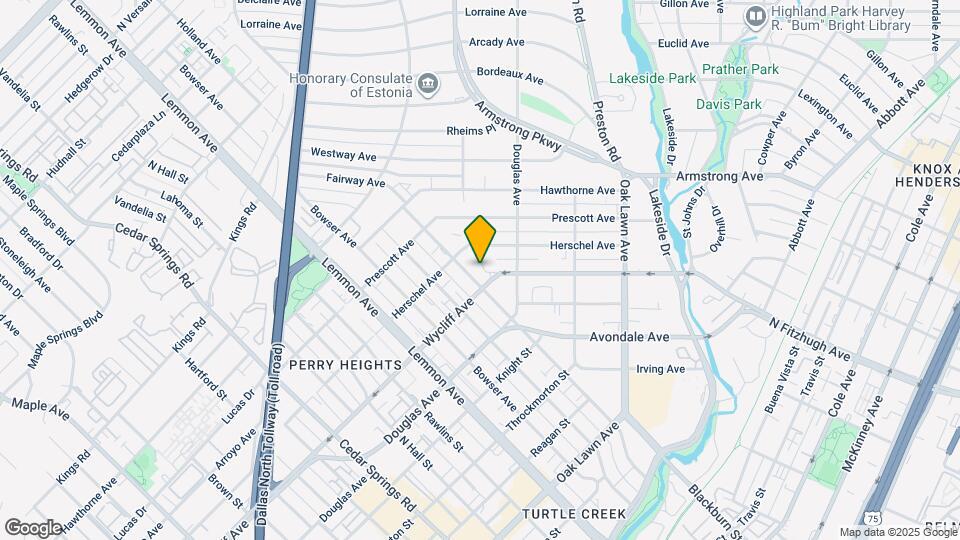 3911 Wycliff Ave Map and Location Details