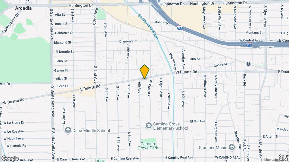 916 W Duarte Rd Mapa y Detalles de la Ubicación