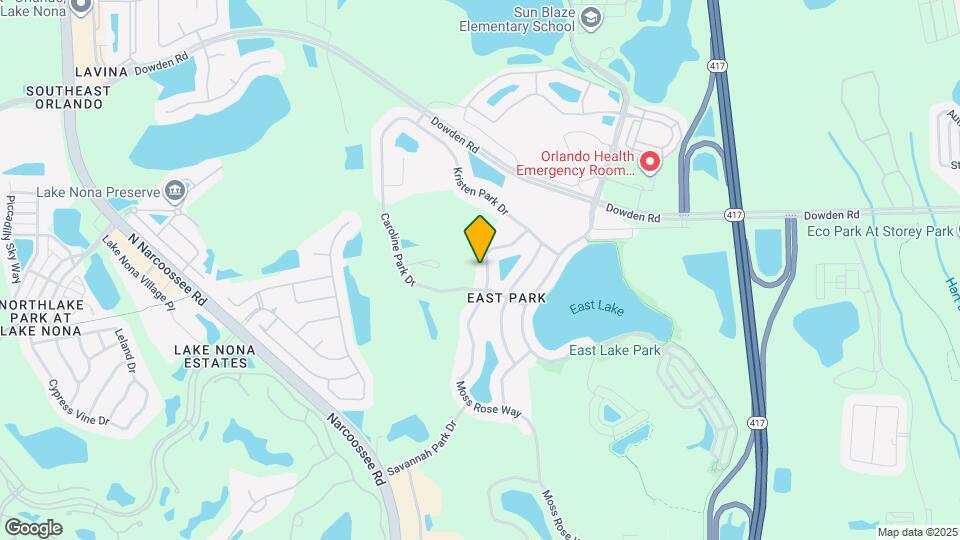 9730 Moss Rose Way Map and Location Details