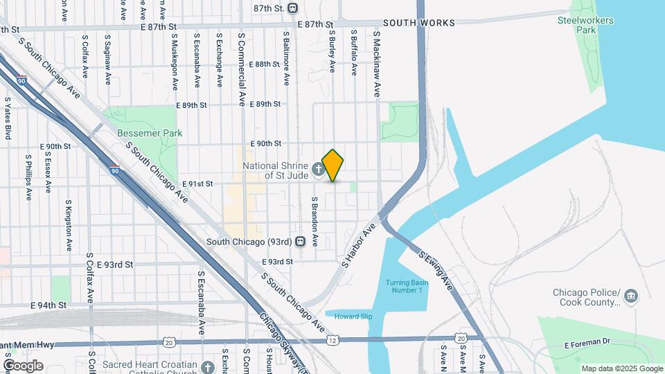 9102 S Burley Ave Map and Location Details