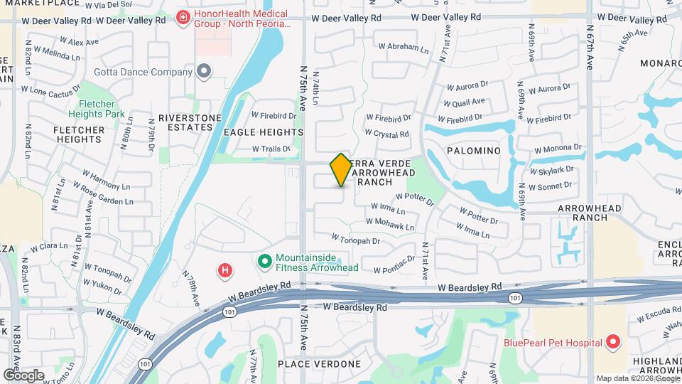 7451 W Potter Dr Map and Location Details