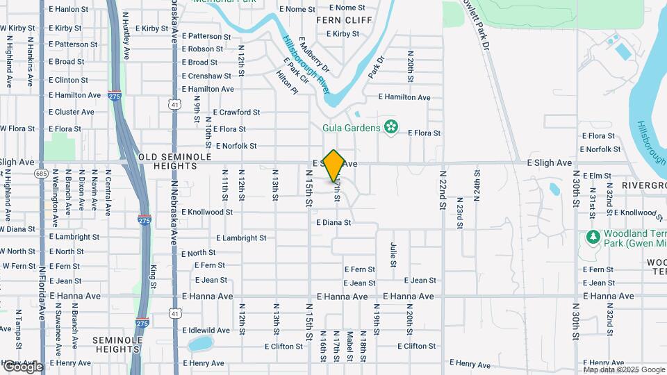 6804 N 17th St Map and Location Details