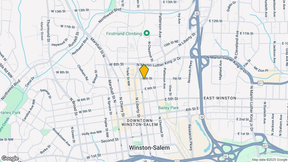Winston Factory Lofts Map and Location Details
