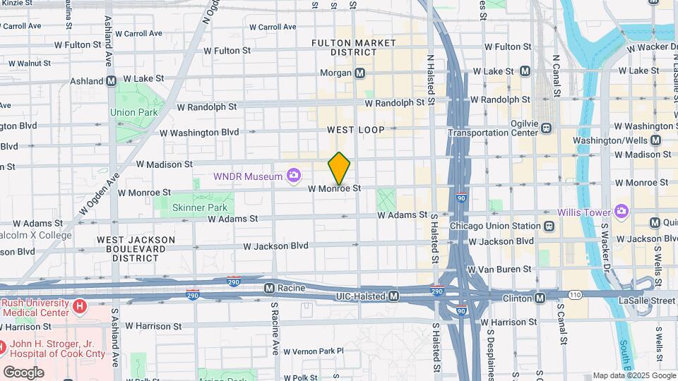 1025 W Monroe St Map and Location Details