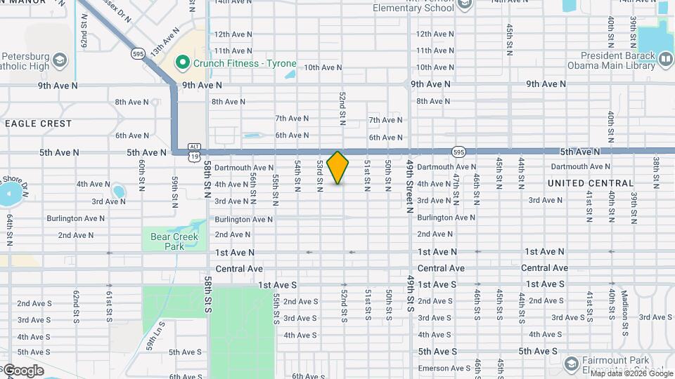 5210 4th Ave N Map and Location Details