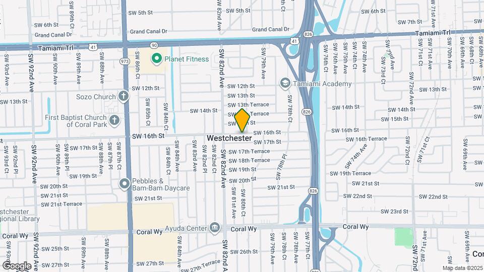 8010 SW 16th St Map and Location Details