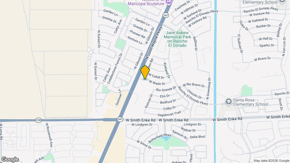 43989 W Wade Dr Mapa y Detalles de la Ubicación