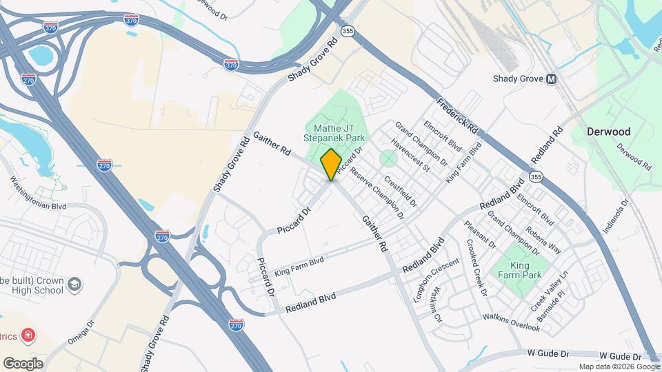 1150 Gaither Rd Map and Location Details