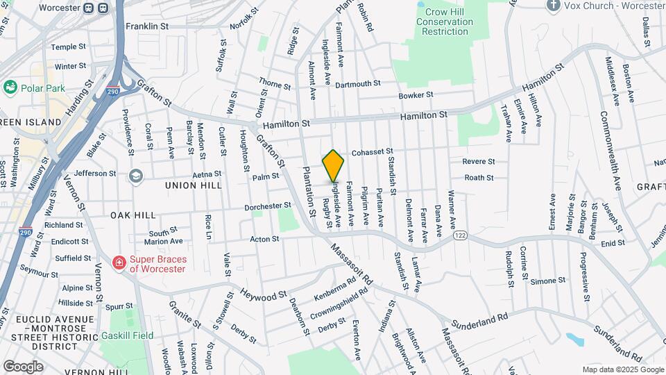 180 Ingleside Ave Map and Location Details