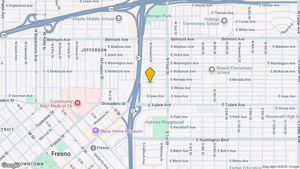 221 N Orchard St Map and Location Details