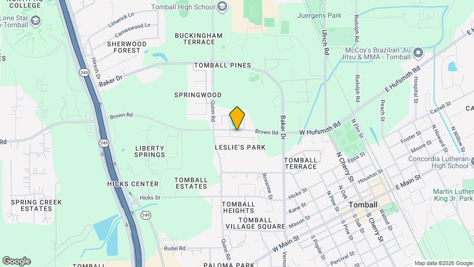 1042 Tomball Downs Dr Map and Location Details