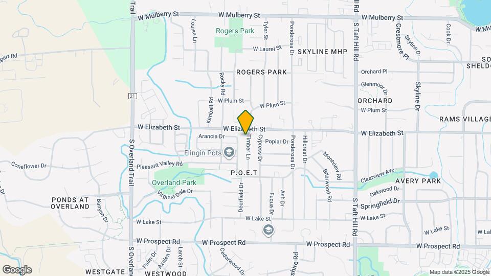 1013 Timber Ln Map and Location Details