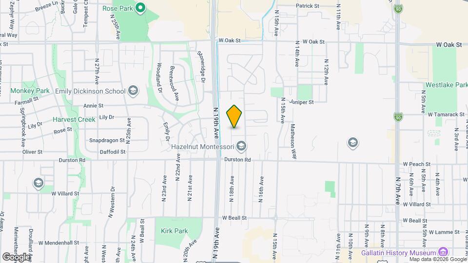 1711 Terrace Ave Mapa y Detalles de la Ubicación