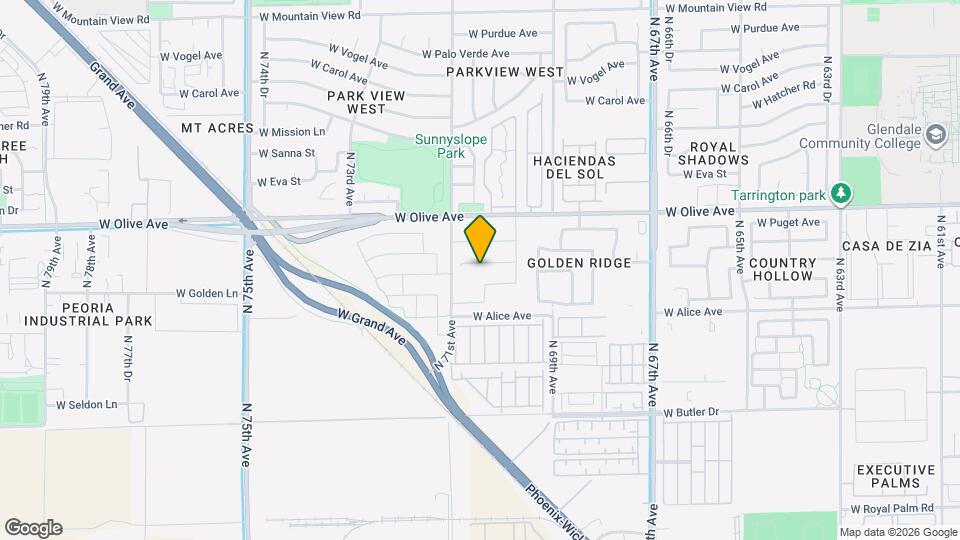 7011 W Townley Ave Map and Location Details